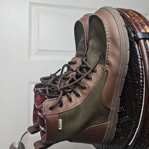 Lems Men's Boulder Boot Brown and Green Boots Sz 47 (13)